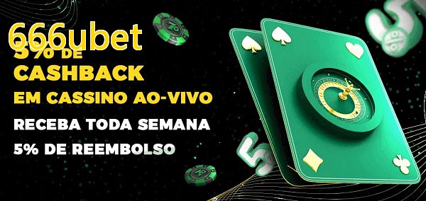 Promoções do cassino ao Vivo 666ubet